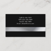 Elegant Modernes Minimalistisch Einfaches Beruflic Visitenkarte (Rückseite)