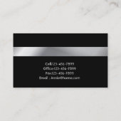 Elegant Modernes Minimalistisch Einfaches Beruflic Visitenkarte (Rückseite)