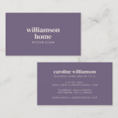 Elegant Modernes, Minimalistisches Berufliches Lil Visitenkarte (Vorne/Hinten)