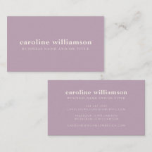 Elegant Modernes Minimalistisches Dusty Lilac