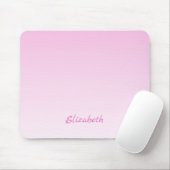 Elegant Modernes Minimalistisches Gradient Pink Om Mousepad (Mit Mouse)