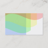 ELEGANT MODERNES MINIMALISTISCHES ROTES WEISS VISITENKARTE (Rückseite)