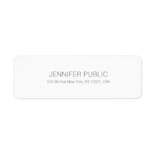 Elegant Modernes Minimalistisches Weiß Beruflich S