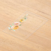 Elegant Modernes orangefarbenes Wasser Acryleinladungen (Ablage )