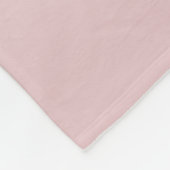 Elegant Modernes Rosa Ombre Name & Monogram Fleecedecke (Ecke)