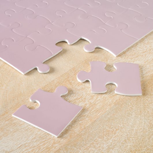 Elegant Modernes Rosa Ombre Name & Monogram Puzzle (Seite)