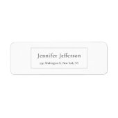 Elegant Modernes, Schlichtes Beruflich (Vorne)