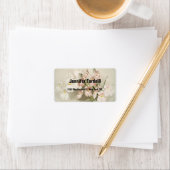 Elegant Modernes, Schlichtes Berufliches und flora Adressaufkleber (Insitu)