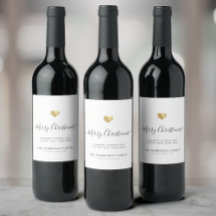 Elegant Modernes Script Gold Herz Frohe Weihnachte