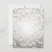 Elegant Modernes Silver 30. Geburtstag Party  Einladung (Rückseite)