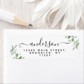 Elegant Modernes Skript Schwarzer Nachname Grüne (Insitu)