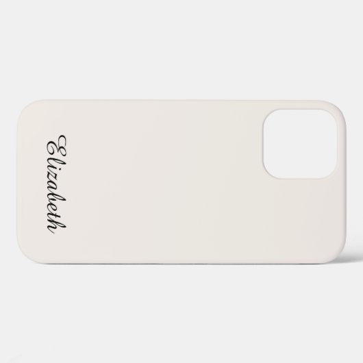 Elegant Modernes Template Calligrafy Name Monogram Case-Mate iPhone Hülle (Rückseite (Horizontal))