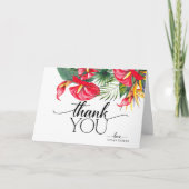 Elegant Modernes tropisches Sommergebirge Dankeskarte (Vorderseite)