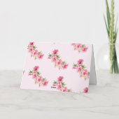 Elegant Modernes tropisches Sommergebirge Dankeskarte (Rückseite)