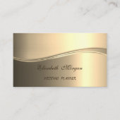 Elegant Modrn Luxury Gold Visitenkarte (Vorderseite)