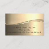 Elegant Modrn Luxury Gold Visitenkarte (Rückseite)