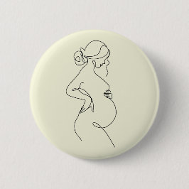 Elegant Mom-to-Be Baby Shower Favor Pin Button
