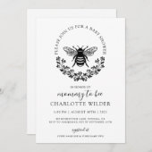 Elegant Mommy to bee Baby Shower Einladung (Vorne/Hinten)