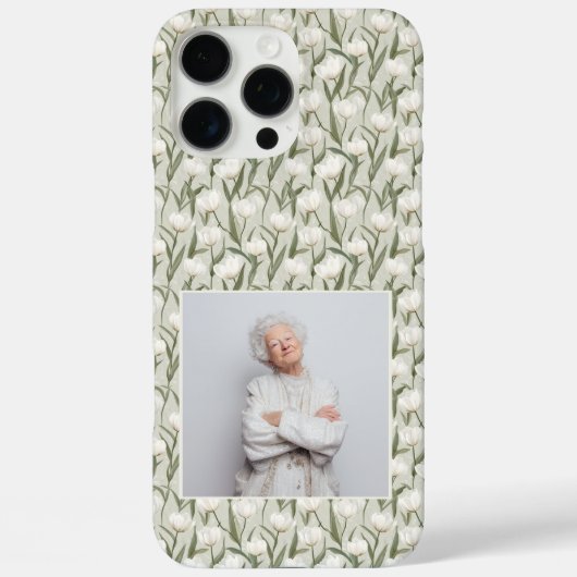 Elegant Moms Day Gifts Tulip Floral Custom Case-Mate iPhone Hülle (Rückseite)