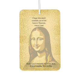 Elegant Mona Lisa Gioconda Leonardo Da Vinci Art Autolufterfrischer