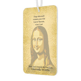 Elegant Mona Lisa Gioconda Leonardo Da Vinci Art Autolufterfrischer