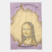 Elegant Mona Lisa Gioconda Leonardo Da Vinci Art Geschirrtuch (Vertikal)
