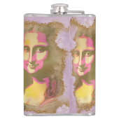 Elegant Mona Lisa Gioconda Leonardo Da Vinci Flachmann (Rückseite)