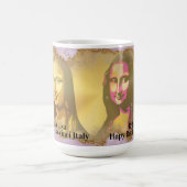 Elegant Mona Lisa Gioconda Leonardo Da Vinci Kaffeetasse (Mittel)