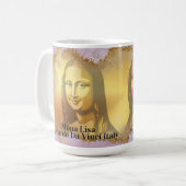 Elegant Mona Lisa Gioconda Leonardo Da Vinci Kaffeetasse (Vorderseite Links)