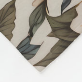Elegant Monarch Butterfly William Morris Inspired  Fleecedecke (Ecke)