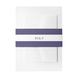 Elegant monochromes Lila personalisiert Einladungsbanderole