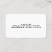 Elegant Monogram | Aquarellschichten Visitenkarte (Rückseite)