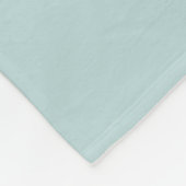 Elegant Monogram Blue Fleece Blanket (Ecke)