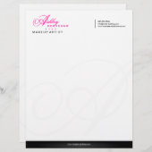 Elegant Monogram Briefkopf (Vorne/Hinten)