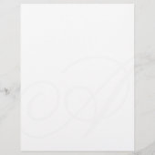 Elegant Monogram Briefkopf (Rückseite)