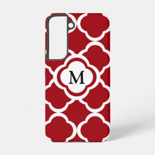 Elegant Monogram Burgundy Samsung Galaxy Hülle