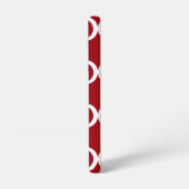Elegant Monogram Burgundy Samsung Galaxy Hülle (Linke Seite)
