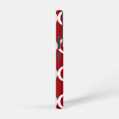 Elegant Monogram Burgundy Samsung Galaxy Hülle (Rechte Seite)
