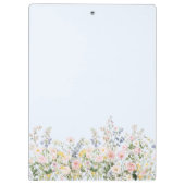 Elegant Monogram Colorful Flower Garden Floral Klemmbrett (Rückseite)