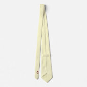 Elegant Monogram Creme | Burgund Krawatte (Rückseite)