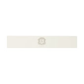 Elegant Monogram Crest Ivory Wedding  Einladungsbanderole (Flach)