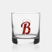 Elegant Monogram custom Whiskyglas (Vorderseite)