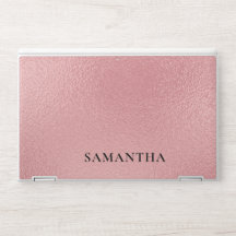 Elegant monogram dark pink glitter Laptop skin