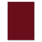 Elegant Monogram Deep red Table Seating Chart Tischnummer (Rückseite)