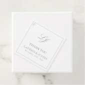 Elegant Monogram Dusty Blue Vielen Dank für Ihre H Geschenkanhänger (Beispiel)