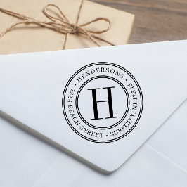 Elegant Monogram | Erstellen Sie Ihre eigene Rücks Permastempel