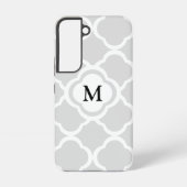 Elegant Monogram Gray Samsung Galaxy Hülle (Rückseite)