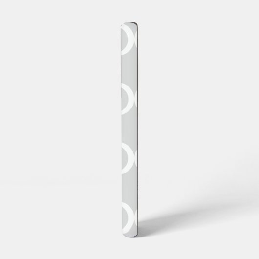 Elegant Monogram Gray Samsung Galaxy Hülle (Linke Seite)