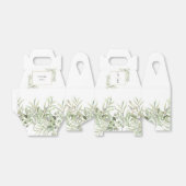 Elegant Monogram Greenerity Wedding Geschenkschachtel (Ungefaltet)