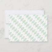 Elegant Monogram Greenerity Wedding RSVP Einladung (Rückseite)
